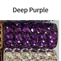 Dark purple crystal cylinder evening clutch bag with marquise-cut rhinestones and alloy base - Deep purple