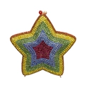 Bolso de fiesta con forma de estrella y cristales arcoíris con pedrería brillante - Arcoíris