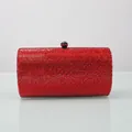 9# Red (Bright Red Black Clasp Full Diamond)