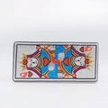 Detailed view of Queen of Hearts pattern crafted with vibrant rhinestones on the clutch bag - Playing Card Queen of Hearts Full Rhinestone Style (12)