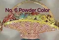 Sparkling flower basket evening bag with multicolor rhinestones in pink and pastel shades - 6# Pink Multicolor