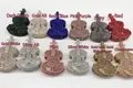 Violin-shaped crystal clutch bags in 12 vibrant colors featuring sparkling rhinestones - Pink Purple