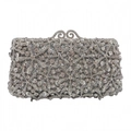 Bolso de noche estrella de mar plateado con cristales y diamantes de imitación - Plateado