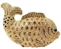 Golden fish shaped evening clutch bag fully encrusted with yellow sparkling crystals - Crystal Yellow