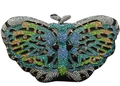 Luxury butterfly-shaped clutch bag encrusted with colorful rhinestones for evening gala - Colorful Butterfly Full Rhinestone Shape (62)