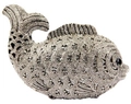 Exquisite silver fish-shaped clutch bag fully embellished with shimmering rhinestones - Silver Full Rhinestone Fish Shape (54)