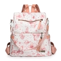 Damen Rucksack mit Schmetterlingsmuster, rosa Quaste und geräumigem Mehrfachtaschendesign - Rosa