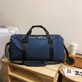 Bolso de viaje Oxford azul oscuro con correa ajustable y gran capacidad para equipaje - Azul