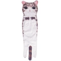 Absorbent cat shaped hand towel with realistic orange tabby face and soft hanging design - Red Cat