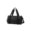Black waterproof oxford cloth sports gym bag with adjustable shoulder straps and buckles - One Size / Black