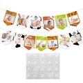 Sport-Thema 1. Geburtstag Fotobanner mit Fußball-, Basketball- und Baseball-Motiven - Sport Thema Foto Banner Set (G-00118)