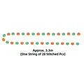 Halloween pumpkin garland decoration 3.3m length with 28 orange and green paper pumpkins - Pumpkin String Garland (mys0289-3)