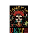 Drapeau de jardin Jour des Morts avec femme crâne, Tequila et motifs floraux - Style Texte de Crâne Catrina (G-00099-2)