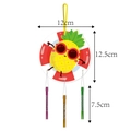 Detailed size specifications for cartoon pineapple wind chime showing dimensions in cm - Cartoon Pineapple (L-00434-5)