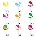 Set de 18 adornos para pasteles con diseño de pelota de playa para fiestas temáticas de verano - Adornos Pequeños con Temática de Voleibol (G-00082)