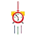 Colorful alarm clock wind chime for school bus party decor with metal tubes - Alarm Clock Style (J-0499-3)