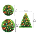 Detaillierte Größenangaben für Weihnachtsbaum- und runde Etagere-Tortendekorationen - Weihnachtsbaum-Stil (Y-00470-2)