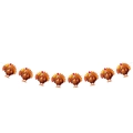 Thanksgiving party banner featuring cartoon turkey shapes with bright autumn colors - Turkey Banner (Y-00446-6)