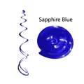 Royal blue metallic swirl decorations for party and wedding ceiling atmosphere - Double Spiral / Royal Blue