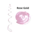 Rose gold PVC spiral swirls for party ceiling decorations with metallic finish texture - Double Spiral / Rose Gold