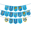 Blue Father's Day bunting banner with creative hardware tool letters for party decoration - Father's Day Hardware Tools Style (J-0346)
