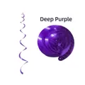 Dark purple PVC hanging swirl decorations for birthday party and festive events - Single Spiral / Deep purple