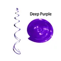 Metallic deep purple PVC hanging swirl decorations for festive party and wedding ceiling decor - Double Spiral / Deep purple