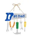 Decorazione festa del papà #1 Dad con sagome di attrezzi e glitter da appendere - Stile Pendente Attrezzi per Sega #1 Dad (Y-00382-4)