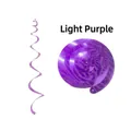 Light purple PVC spiral hanging swirls for party decoration with a metallic glossy finish - Single Spiral / Light Purple