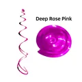 Deep rose red metallic PVC spiral pendant for party festive hanging decoration - Double Spiral / Deep Rose Red