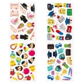 Set di adesivi per diploma con tocco accademico, scuolabus e certificati per bambini - Stile Misto 4 Fogli/Confezione (L-00267)