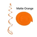 Matte orange PVC hanging swirls for birthday party and wedding festival decorations - Double Spiral / Matte Orange