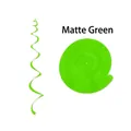 Hanging party swirl decorations in matte green finish for birthday celebration events - Single Spiral / Matte Green