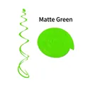 Matte green hanging swirls for party decoration with spiral design on white background - Double Spiral / Matte Green