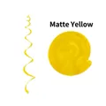 Matte yellow PVC hanging swirl decorations for birthday party and wedding event settings - Single Spiral / Matte Yellow