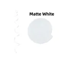 Matte white PVC spiral swirl hanging decorations for festive party and wedding events - Single Spiral / Matte White