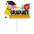 Accessorio fotografico diploma Pre-K con matita e mela per festa dell'infanzia - Cake Topper Pre-K Graduate (Y-00362)