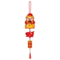 Decorazione Capodanno Cinese con Dio della Ricchezza e nappe rosse portafortuna - Stile 5 (L-00231-5)