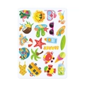 Pegatinas de fiesta de Hawái con flamencos y motivos de playa de verano tropicales - Pegatinas de Dibujos Animados de Verano (L-00138-2)
