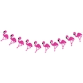 Guirlande de fête avec 10 flamants roses scintillants pour une décoration tropicale - Style de Flamant Rose (mys0232-5)