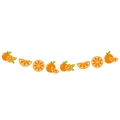 Lebendige Orangen-Party-Girlande mit Zitrusscheiben für Sommer-Geburtstagsdekoration - Orange Muster Zubehör Banner
