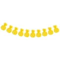 Golden glitter pineapple banner for Hawaiian summer party decorations and tropical theme - Pineapple Style (mys0232-1)