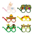 Lot de 6 lunettes de fête mexicaine Fiesta en papier avec motifs cactus et taco - Style sur le Thème de la Fête Mexicaine (J-0187)