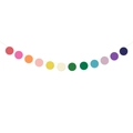 Ghirlanda a pois colorati per decorazione sospesa per la festa di San Patrizio e eventi - Striscione a Pois Tondi (L-0099-3)