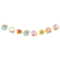Autumn pumpkin banner with colorful floral pumpkins and maple leaves for party decor - Pumpkin Maple Leaf Accessory Banner 1