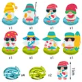 Decorazioni per feste estive hawaiane con gnomi e spirali colorate set da 16 pezzi per party - Ornamenti a spirale e carte