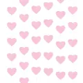 Detail of pink glitter heart garland with shiny sequins for wedding party decor - Glitter Pink Style