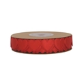 Cinta de satén roja con forma de corazón para envolver flores y regalos festivos - Talla 10 / Rojo