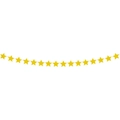 Sparkling gold glitter star garland banner for Christmas and festive party decorations - Gold Star Garland (mys0433-2)