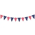 USA Independence Day bunting banner with patriotic red white blue stars and stripes - Style 5